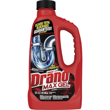 Drano Clog Remover, Max Gel, 32 fl. oz, , PK 12 SJN694768CT